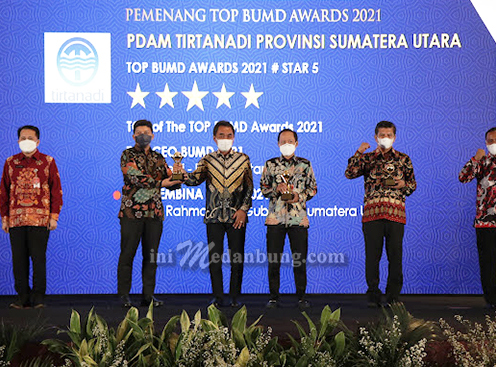 Gubsu Dinobatkan TOP Pembina BUMD Awards Dirut Kabir Bedi Sabet TOP